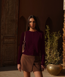 BLUSA TRICOT MONIQUE VINHO