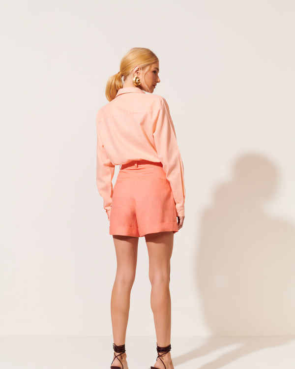 SHORTS LURDES  LARANJA SHELL