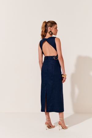 VESTIDO ALESSANDRA AZUL MIDNIGHT