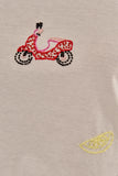 CAMISETA LILAC COM BORDADA