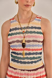 BLUSA KELLY TULE ESTAMPADO