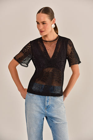 BLUSA AMBRA TULE POÁ