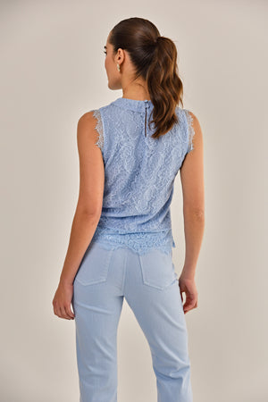 BLUSA HENRI AZUL CLARO