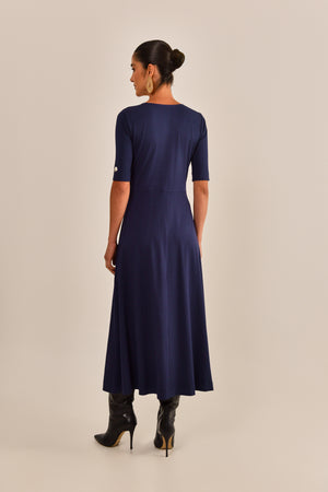 VESTIDO BRIGITE MALHA CREPONADA