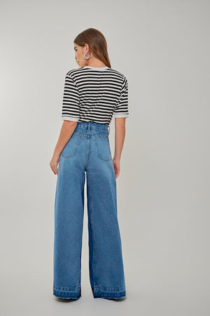 CALÇA WIDE LEG LUNE