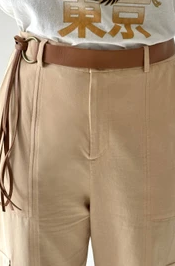 CINTO ALASCA EM COURO CARAMELO