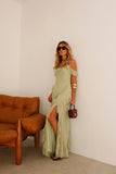 VESTIDO VIVI PISTACHE