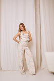 JARDINEIRA JEANS FLORA