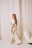 JARDINEIRA JEANS FLORA