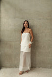 SAIA MIDI NINA OFF WHITE