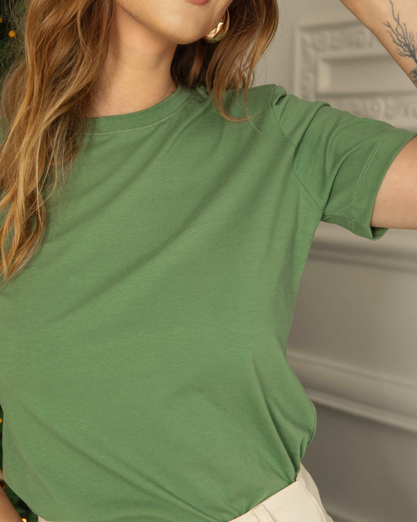 T-SHIRT GOLA REDONDA VERDE