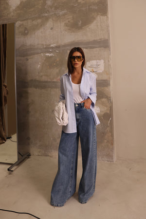 CALÇA JEANS WIDE LEG