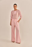 BLUSA ALANA BORDADA ROSA