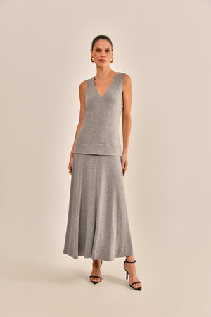 VESTIDO ALESSANDRA CINZA