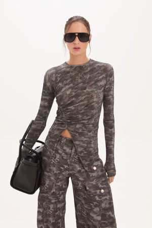 BLUSA RAISSA GREY CAMOUFLAGE
