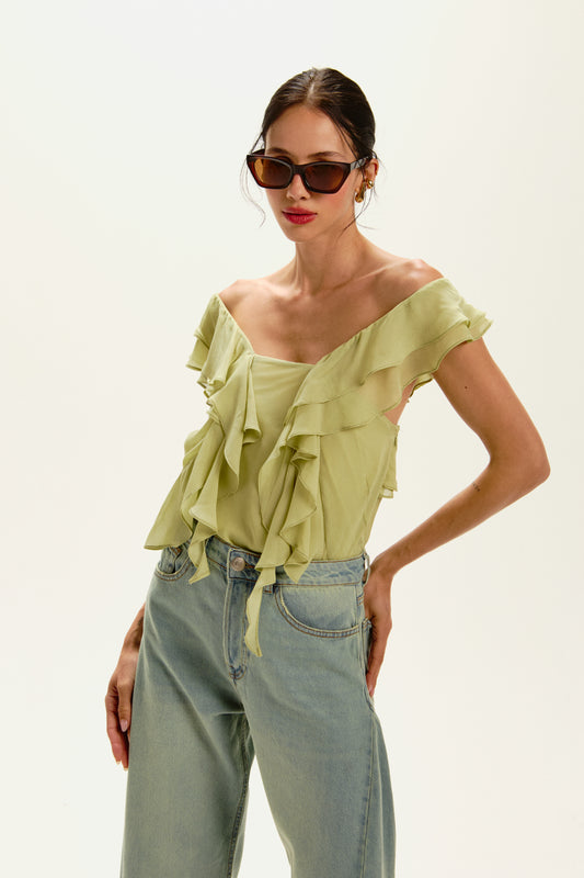 BLUSA LOUISE VERDE GLACE 3580