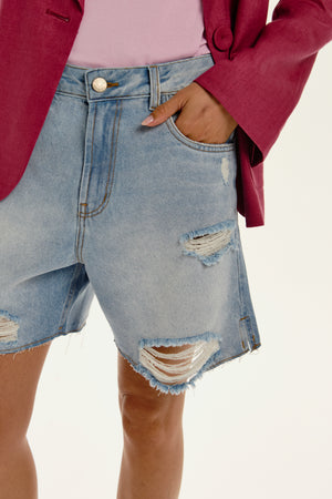 SHORTS DOROTI JEANS CLARO