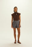 SHORTS POLLIANA AZUL NAVY