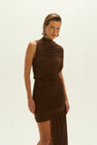 VESTIDO TINA MARROM COFFEE