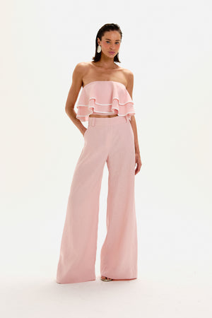 CALÇA BIA ROSA PLISSE