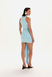 VESTIDO CURTO TEODORA LISO AZUL MARÉ