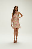 VESTIDO CURTO HELENA FLORAL AQUARELE