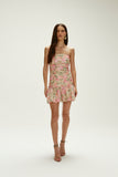 VESTIDO CURTO HELENA FLORAL AQUARELE