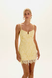 VESTIDO CURTO JULIETA AMARELO LIGHT