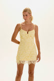 VESTIDO CURTO JULIETA AMARELO LIGHT