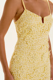VESTIDO CURTO JULIETA AMARELO LIGHT
