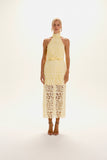 VESTIDO MIDI JULIETA AMARELO LIGHT