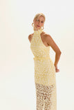 VESTIDO MIDI JULIETA AMARELO LIGHT