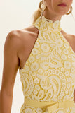 VESTIDO MIDI JULIETA AMARELO LIGHT