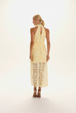 VESTIDO MIDI JULIETA AMARELO LIGHT