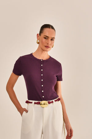 BLUSA TWIST BETERRABA