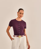 BLUSA TWIST BETERRABA