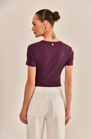 BLUSA TWIST BETERRABA