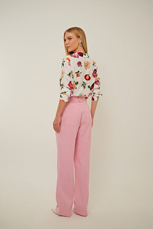 CALÇA CRISTIE ALFAIATARIA ROSA BABY