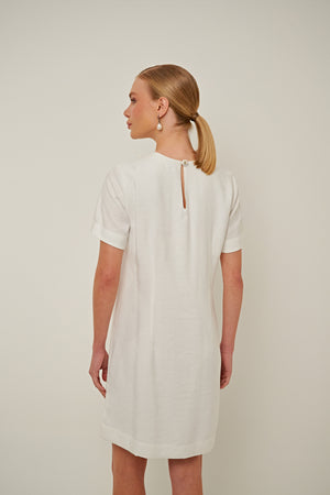 VESTIDO DÉBORA ALFAIATARIA OFF WHITE