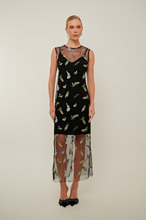 VESTIDO DANCE EM TULE BORDADO