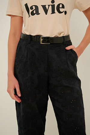 CINTO BERTA COURO ECOLÓGICO PRETO