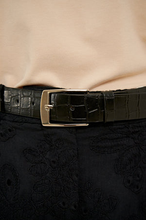 CINTO BERTA COURO ECOLÓGICO PRETO