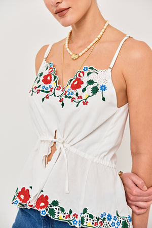 BLUSA MELANIE VISCOSE COM BORDADO