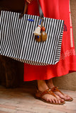 BOLSA RAVENA PRETO E BRANCO