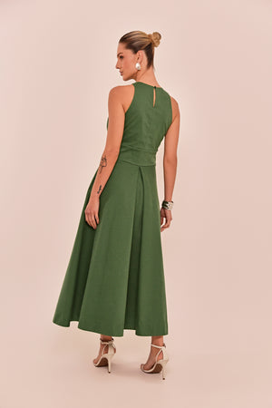 VESTIDO PATRÍCIA TRICOLINE PAPER TOUCH