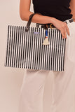BOLSA RAVENA PRETO E BRANCO