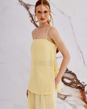 BLUSA REGATA LARA AMARELO