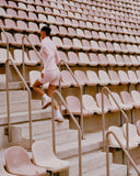 CASACO ROSA COM RECORTES