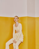 TOP AMARELO MANGA LONGA