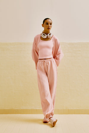 CALÇA MOLETINHO ROSA WELLNESS